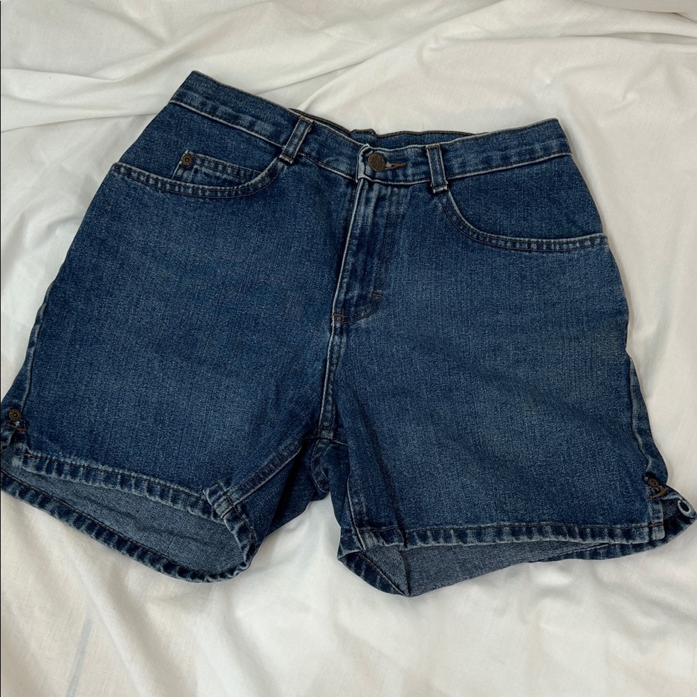 Riders by Lee Dark Blue Denim Jean Shorts Size 8